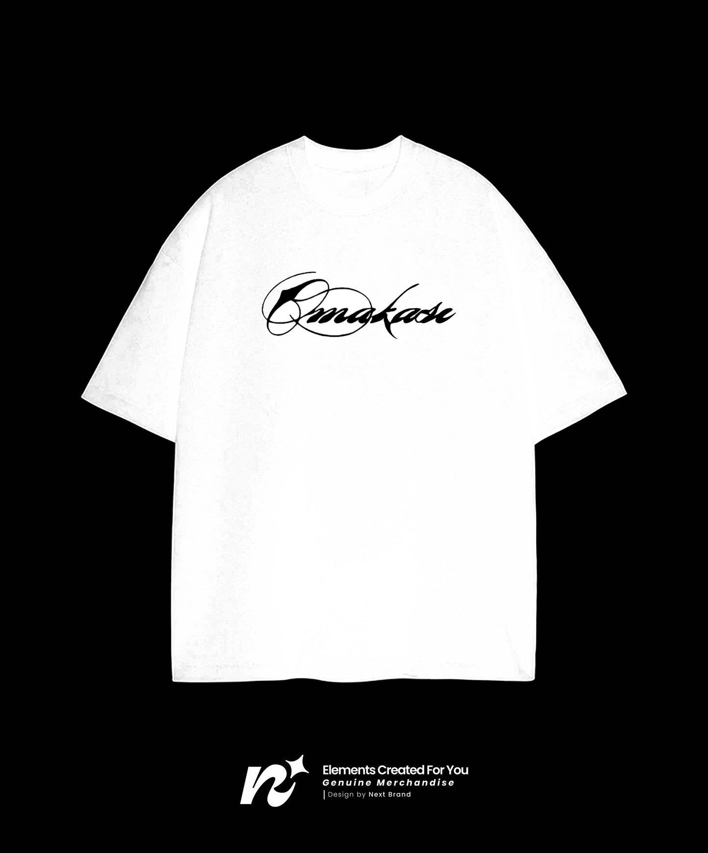 Camiseta Álvaro Díaz OMAKASE Logo — Blanca