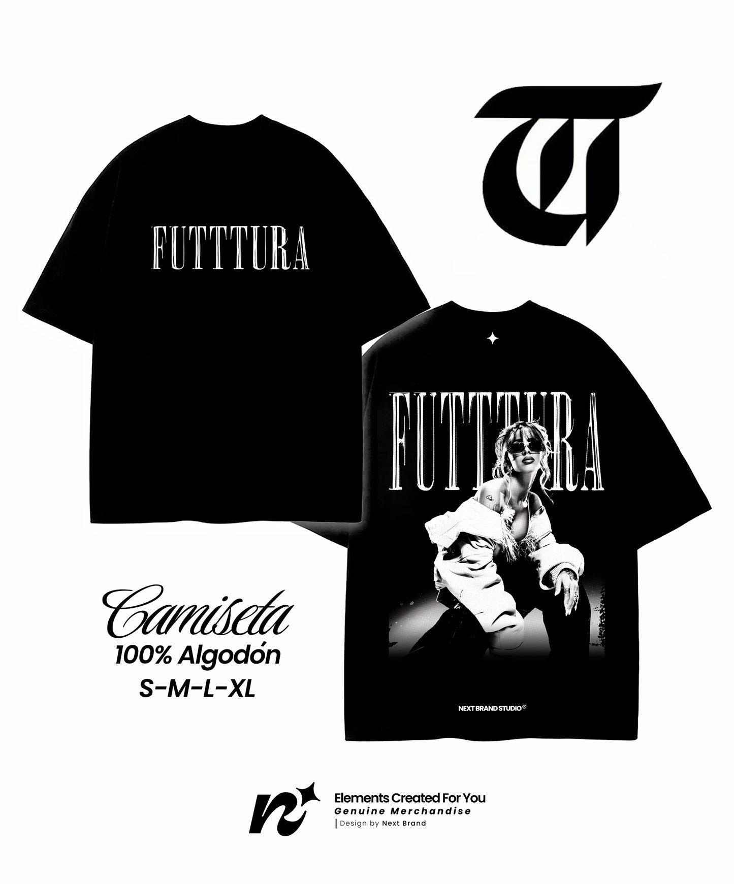 Camiseta TINI – Futttura Negra